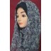  Purple Jasmine Print Chiffon Mariyam Hijab